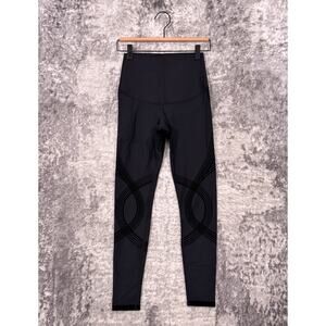 Fanka Body Sculpt Leggings Small Womens Black Reversible 7/8